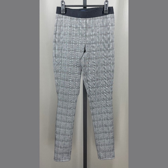 NEW J Crew Pants Womens 2 black plaid Gigi skinny preppy casual classic - Picture 1 of 10